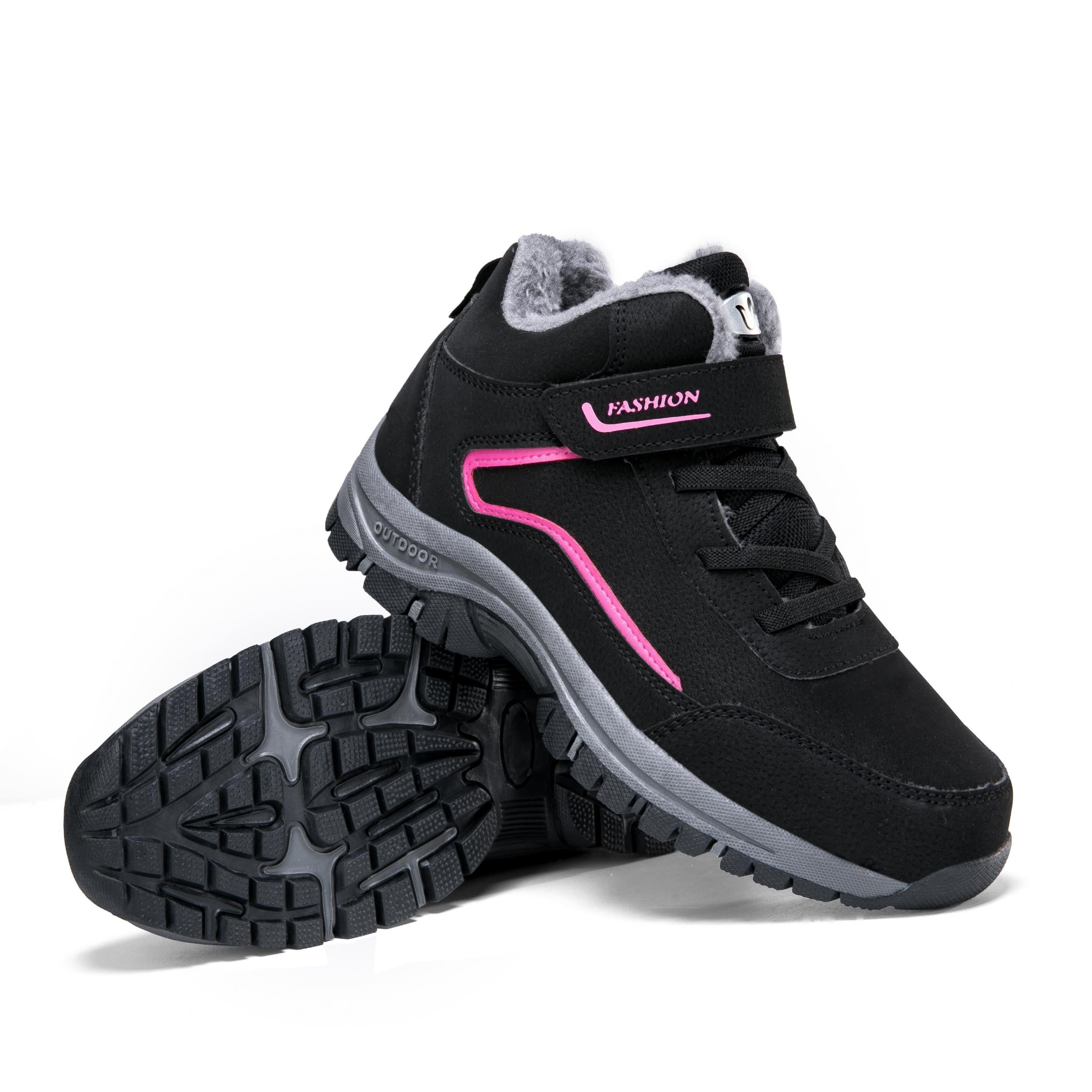 Fur Lined Slip On Thermal Snow Shoes - Keep Warm