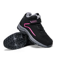 Fur Lined Slip On Thermal Snow Shoes - Keep Warm