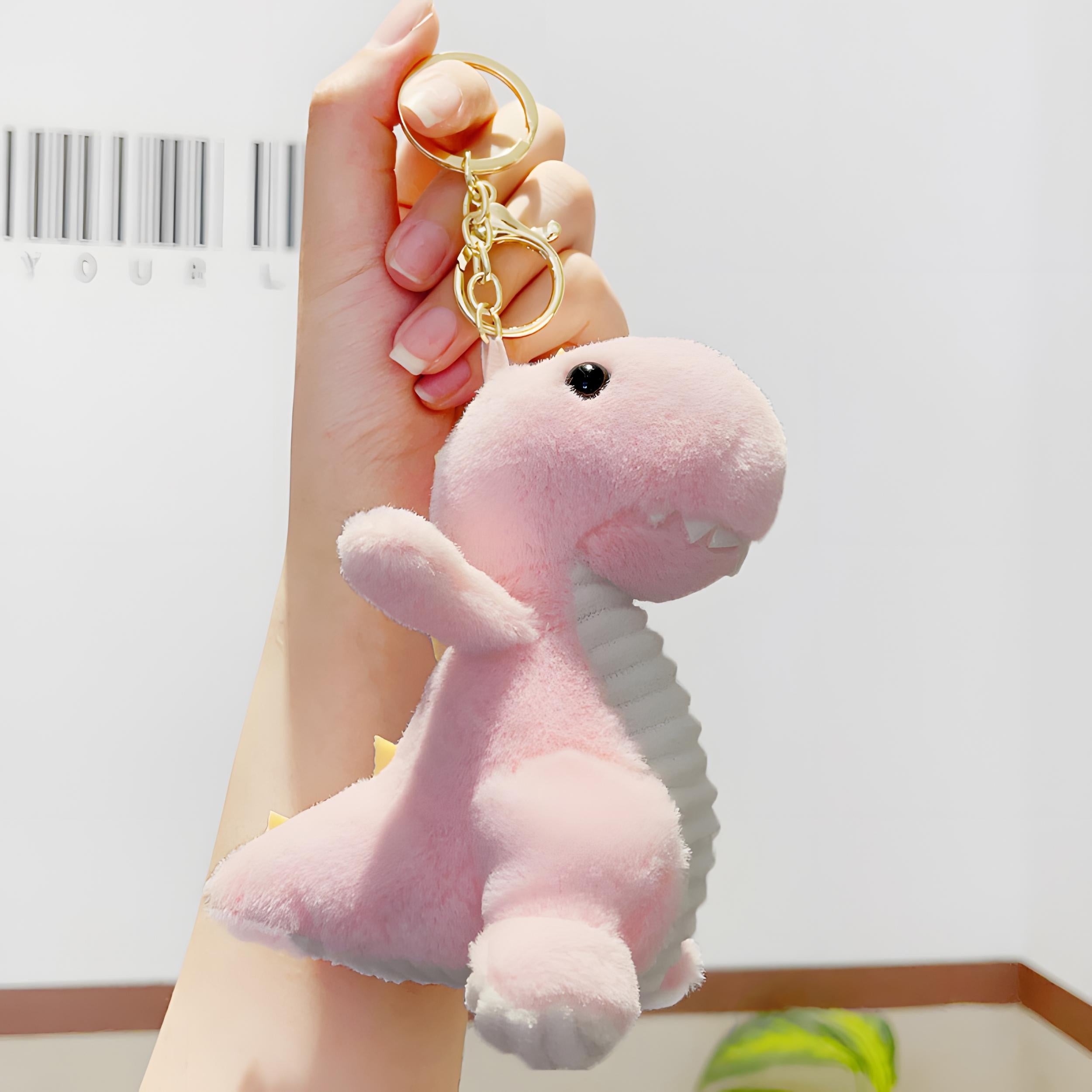 Cartoon Dinosaur Plush Keychain Backpack Pendant Accessories