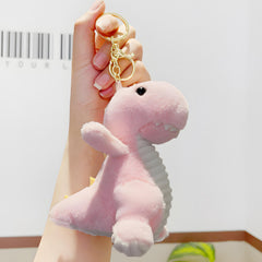 Cartoon Dinosaur Plush Keychain Backpack Pendant Accessories