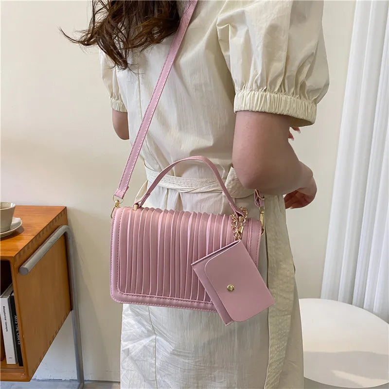 Embroidery Thread Shoulder Messenger Bag
