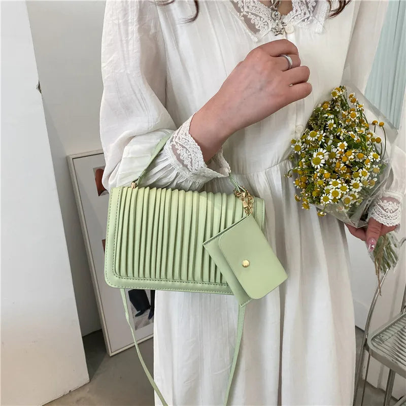 Embroidery Thread Shoulder Messenger Bag