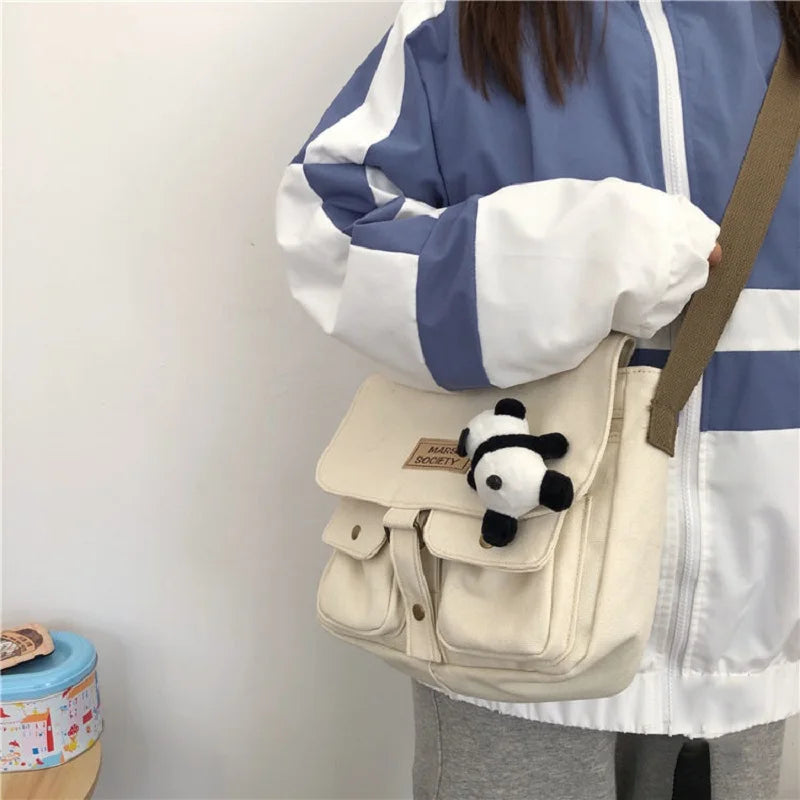 Vintage Harajuku Women Shoulder Bag Large Capacity