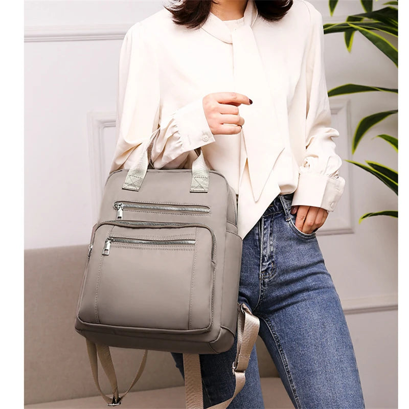 Women's Waterproof Travel Backpack Casual Handbag