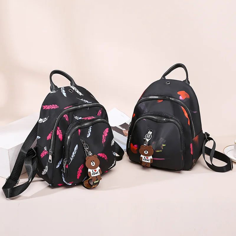 Small Laptop Backpack for School Men Waterproof Outdoor Travel