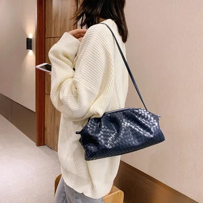 Lattice PU Handbags Women Bag Cross Body Shoulder Bags Large Size
