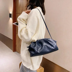 Lattice PU Handbags Women Bag Cross Body Shoulder Bags Large Size