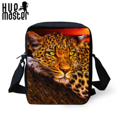 Leopard Mini Messenger Bag Women Travel Crossbody Shoulderbag