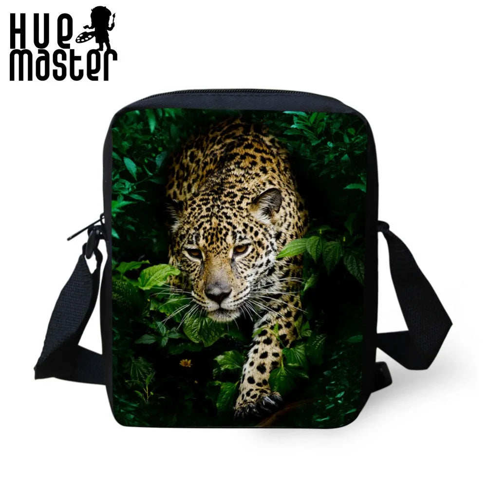 Leopard Mini Messenger Bag Women Travel Crossbody Shoulderbag