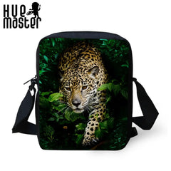 Leopard Mini Messenger Bag Women Travel Crossbody Shoulderbag