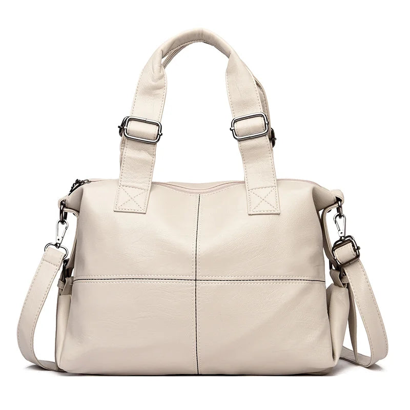 Soft PU Leather Vintage Women Hand Bag Totes Designers Shoulder Bags