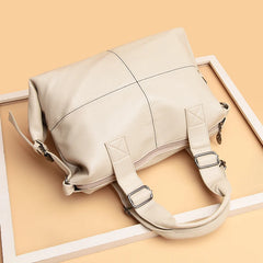 Soft PU Leather Vintage Women Hand Bag Totes Designers Shoulder Bags