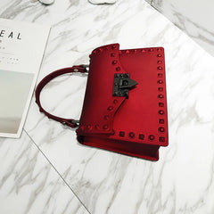 Transparent Jelly Shoulder Bag with Rivet Detail