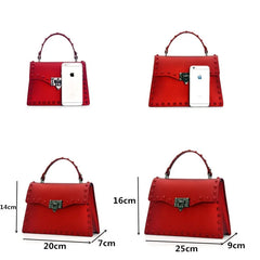 Transparent Jelly Shoulder Bag with Rivet Detail