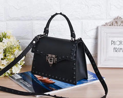 Transparent Jelly Shoulder Bag with Rivet Detail