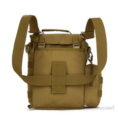 Unisex Camouflage Messenger Bag with Removable Pouch