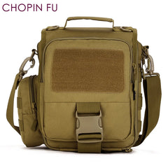 Unisex Camouflage Messenger Bag with Removable Pouch