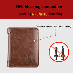 Men's Leather Wallet for Men - Classic Bifold Design