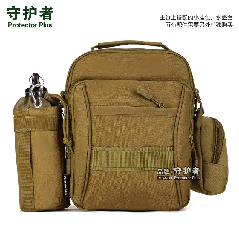 Men's Square Messenger Bag Shoulder Travel Bag