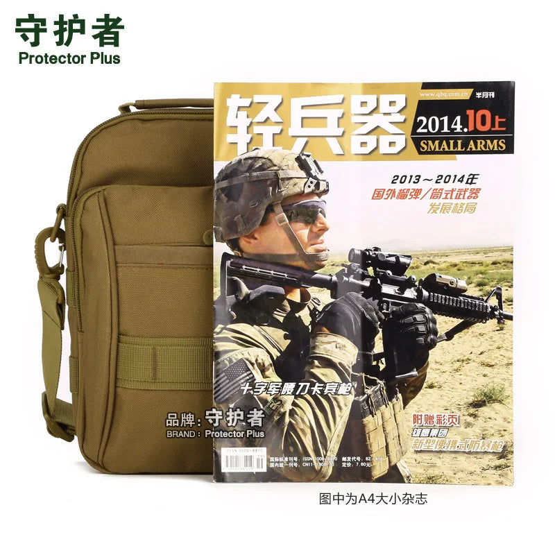 Men's Square Messenger Bag Shoulder Travel Bag