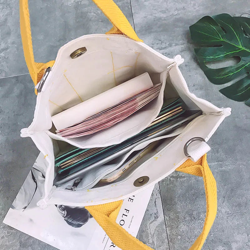 Canvas bag big capacity wenyifans ladies hand bags shoulder bag