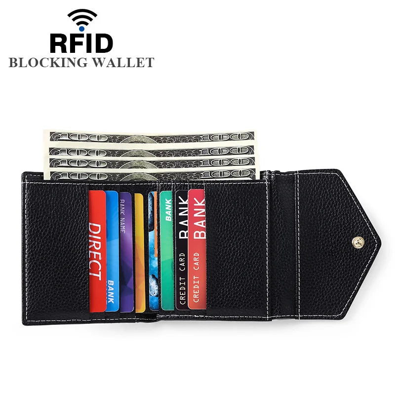 RFID Anti Theft Women's Leather Wallet