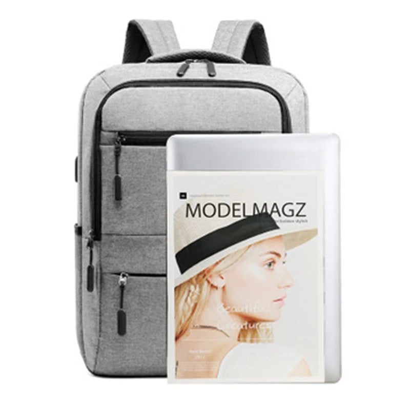 USB Charging Man Bag Casual Bookbag Large Capacity Men Bag Business
