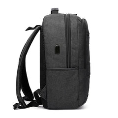 USB Charging Man Bag Casual Bookbag Large Capacity Men Bag Business