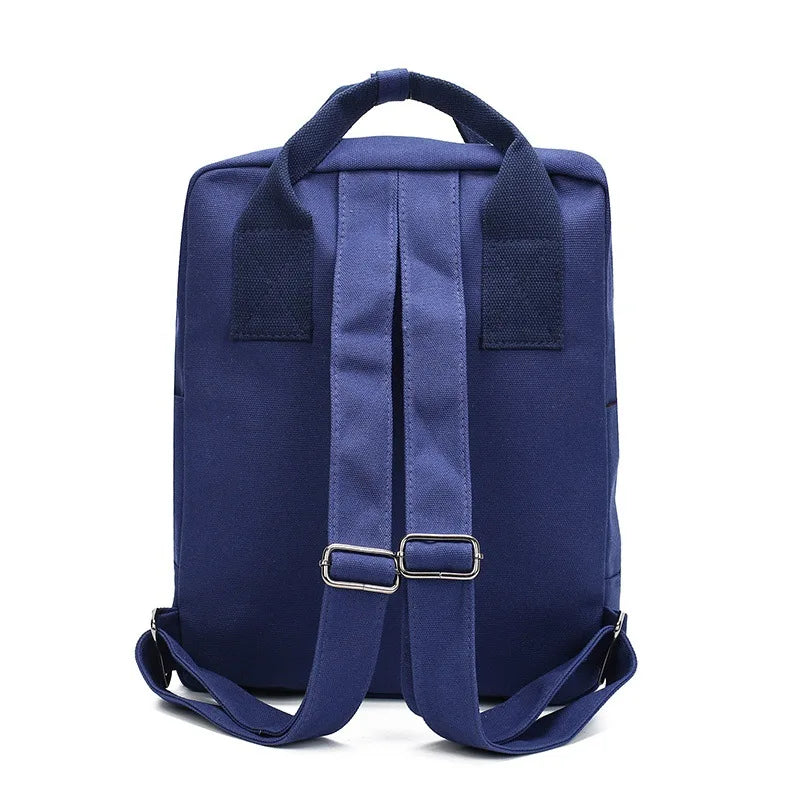 Candy Canvas Backpack College Wind Student Bag Large Capacity Travel Shoulder Ba