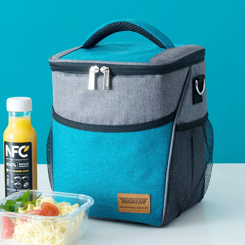 Large Capacity Insulated Lunch Bag for Kids and Women