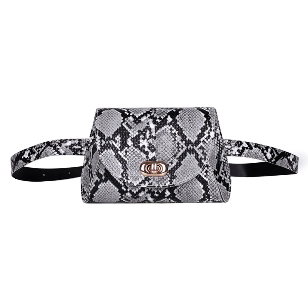 Women Snake Cross Chest Bag Shoulder Messenger Bag