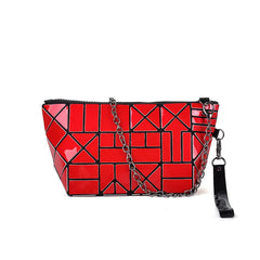 Geometric Chain Messenger Bag Crossbody Travel Bag