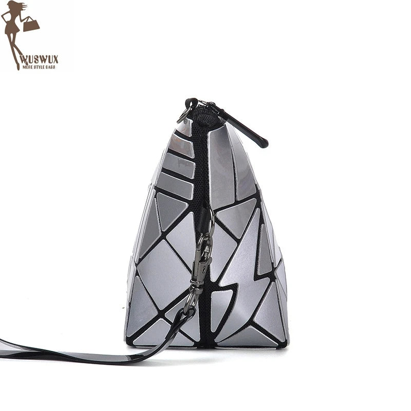 Geometric Chain Messenger Bag Crossbody Travel Bag