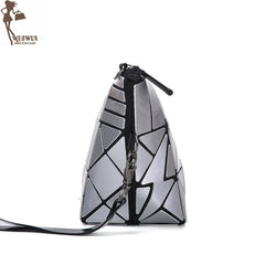 Geometric Chain Messenger Bag Crossbody Travel Bag