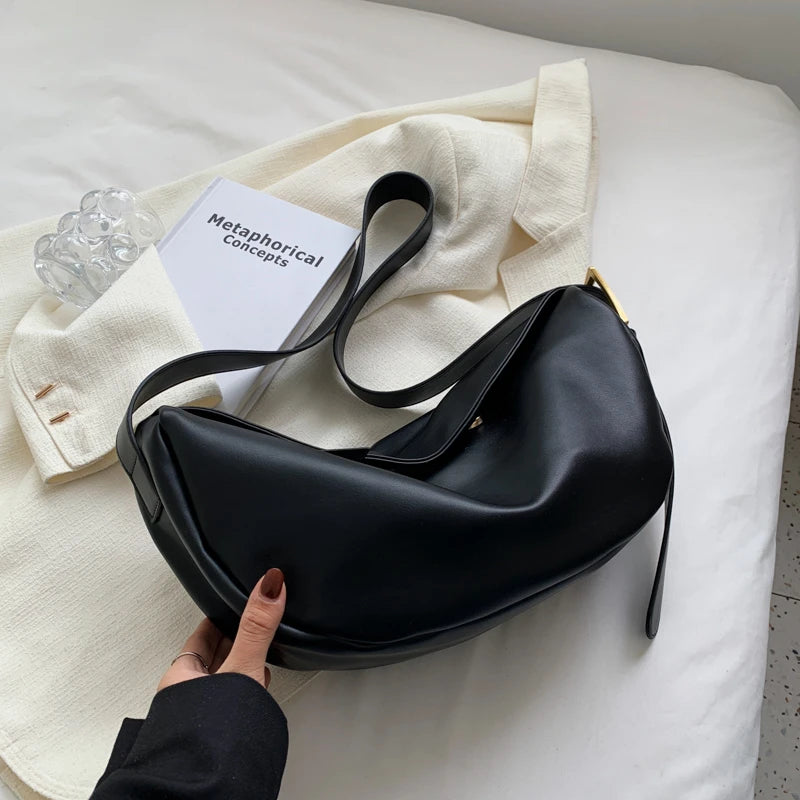 Soft Leather Shoulder Bag for Women Large Crossbody Hobo Bag