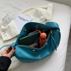 Soft Leather Shoulder Bag for Women Large Crossbody Hobo Bag
