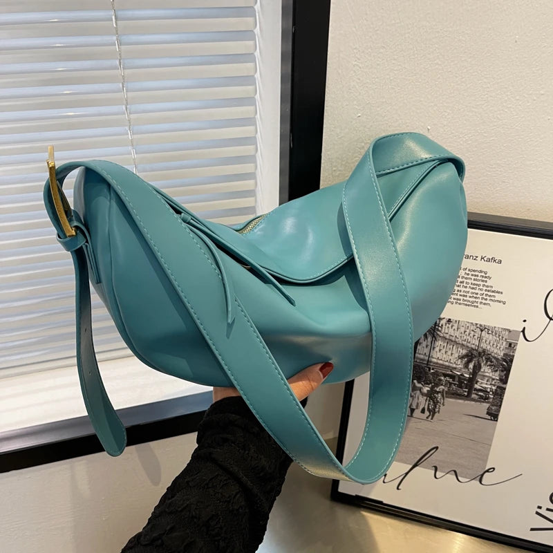Soft Leather Shoulder Bag for Women Large Crossbody Hobo Bag