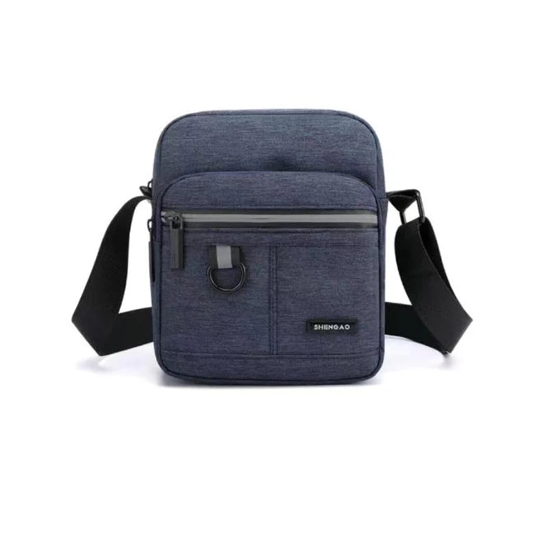 Men Canvas Mini Crossbody Bag Retro Shoulder Phone Bag PT1137