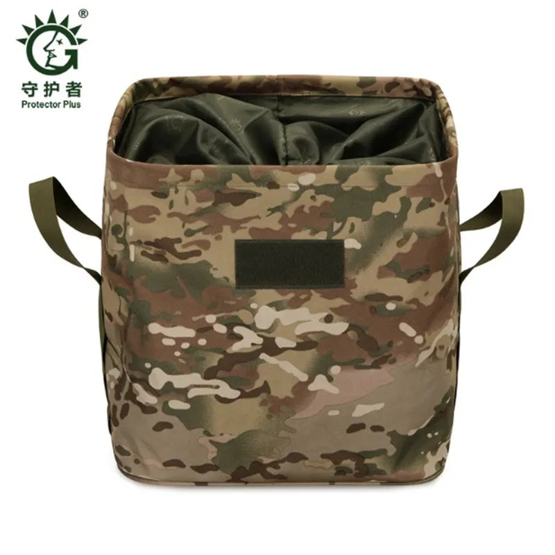 Portable Folding Storage Basket 600D Polyester Waterproof Tactical Vest