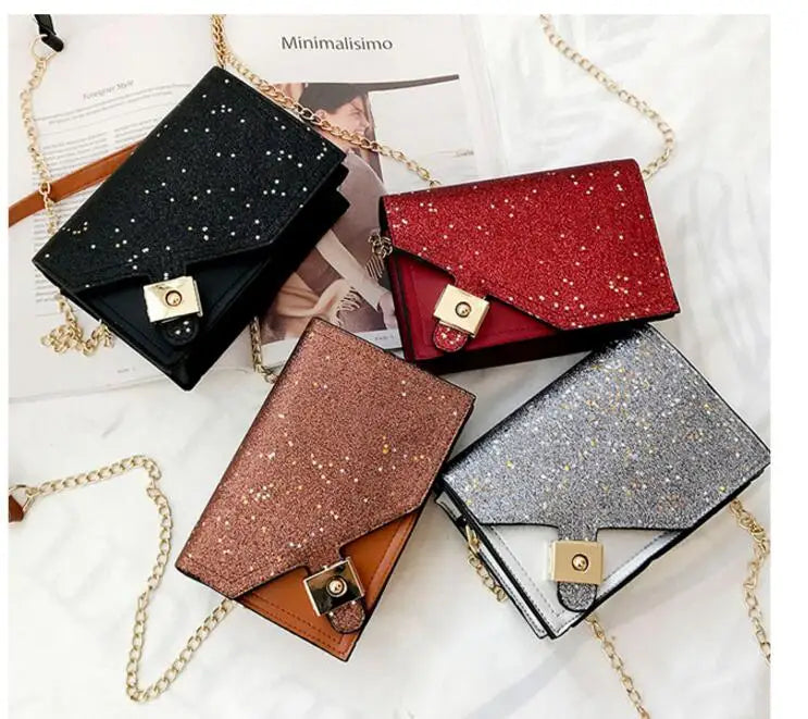 Sequins Small Party Bag Single Shoulder Chain Bag