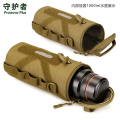 1000ml Tactical Water Bottle Bag Kettle Pouch Camo Army Outdoor Travel