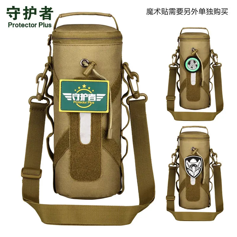 1000ml Tactical Water Bottle Bag Kettle Pouch Camo Army Outdoor Travel