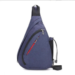 Zipper School Backpack Crossbody Sling Bag for Men