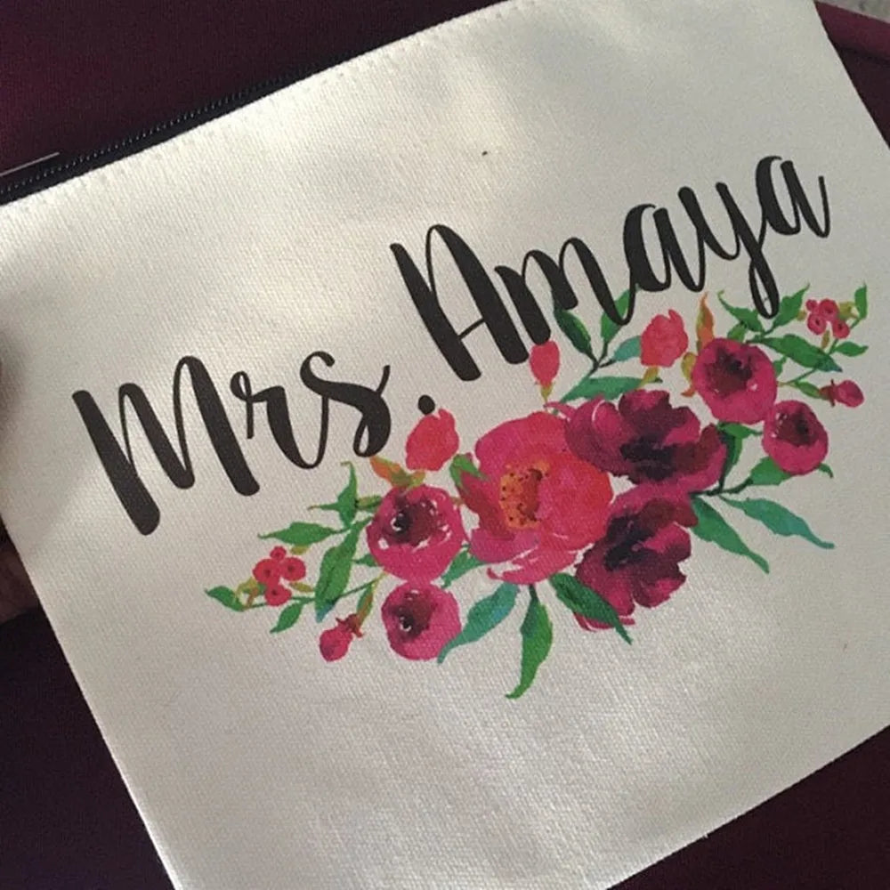 Floral Team Bride Makeup Bag - Wedding Decoration