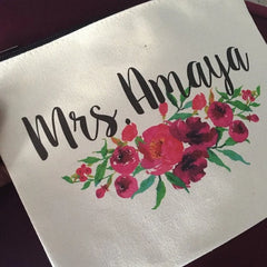 Floral Team Bride Makeup Bag - Wedding Decoration