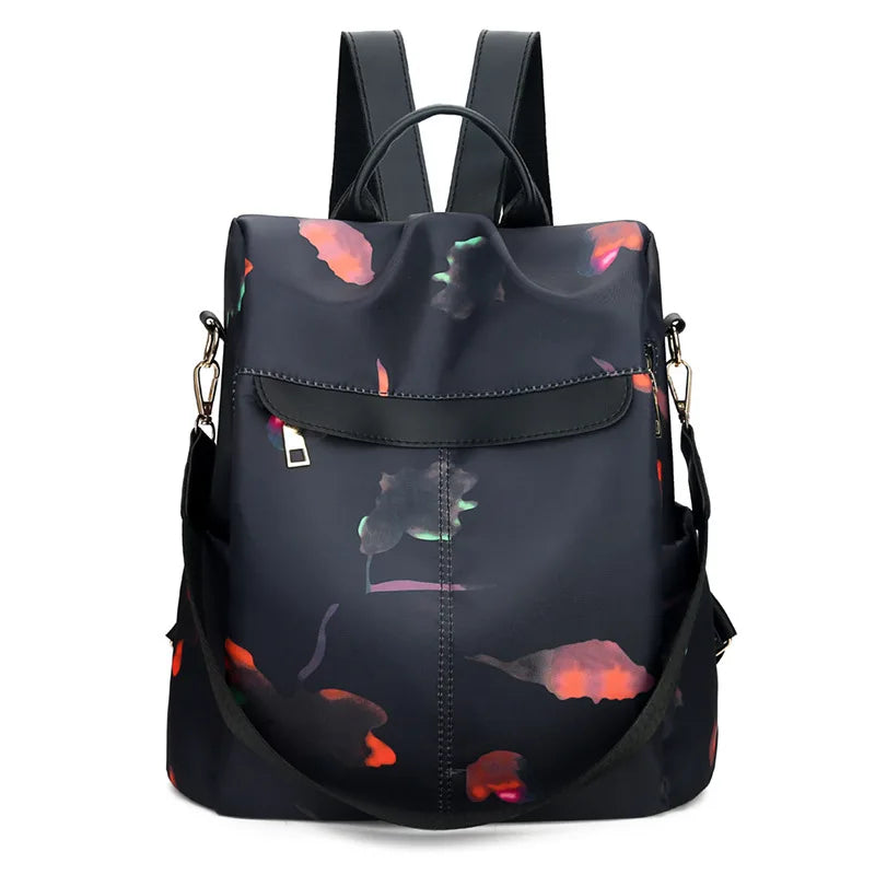 Women's Leather Backpack Double Shoulder Travel Bags
