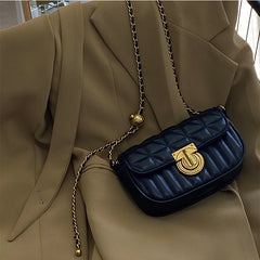 Rhombus Lock Chain Crossbody Bag for Women, All-Match Design