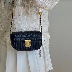 Rhombus Lock Chain Crossbody Bag for Women, All-Match Design