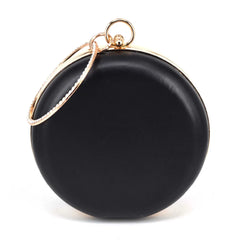 Roundness Clutch Bag Red Purple Lady Flower Wedding Party Purse Female