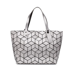 Geometric Quilted Beach Tote Bag Shoulder Bags for Women